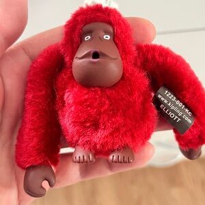 Kipling Red Monkey Keychain